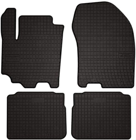 Wielganizator SolidPRO Gummimatten passend für Suzuki SX-4 S-Cross FL (2016-) | Qualität: Premium - Genaue Passform, rutschfest 4-teilig Fußmatten- Schwarz