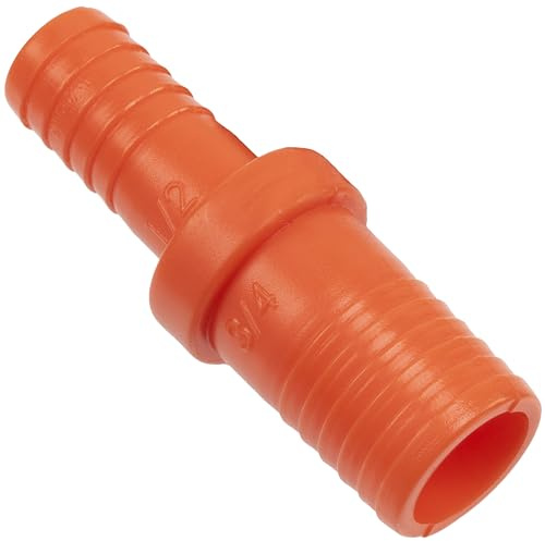 AERZETIX - Set of 4 ribbed reducers 3/4x1/2 for garden hose | made of plastic | adapter for irrigation system, equipment, garden accessory
