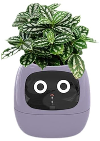 NONDK Maceta Inteligente Ivy, Maceta Pequeña Recargable por USB para Decoración de Interiores, Hace Que Cultivar Plantas Sea Fácil y Divertido, Color