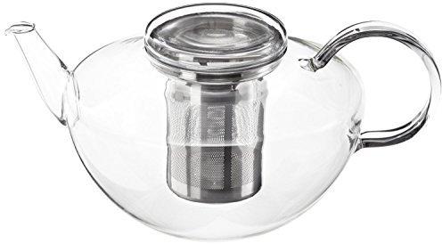 Trendglas Jena Teekanne Opus in schlichter Ästhetik mit Edelstahlsieb, 1.2 L