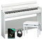 Yamaha Arius YDP-S52 WH - Pianoforte digitale, include auricolari e quaderno da musica (88 tasti, risposta al tocco, memoria note, copertura tastiera), colore bianco