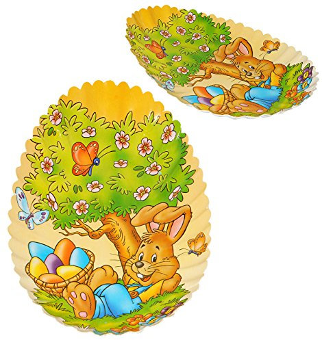 1 Stück Teller/Pappteller - Ostern & Osterhasen - Schale zum Essen/als Osternest oder Deko - z.B: Ostereier, Osterteller, Osterhase - Müslischale - ..
