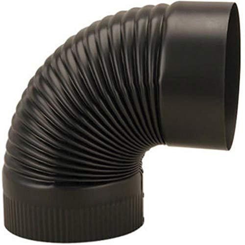 IMPERIAL, Black UNITED STATES HDW BM0023 6 Corrugated Elbow, 1