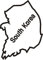 PEMA INDIGOS UG - Wandtattoo Wandsticker Wandaufkleber Aufkleber M135 Landkarte South Korea 120 x 86 cm Farbwahl 48 Farben