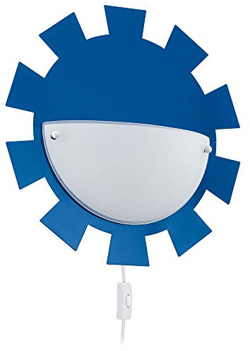 EGLO 92148 Kinder Wandleuchte, Metall, E27, blau