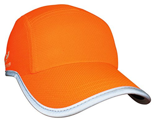 Headsweats Unisex Race Hat Hi Vis Reflekterende Løbehue Sportkappe, Neon Orange, Einheitsgröße EU