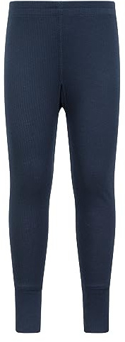 Mountain Warehouse Talus Kids Base Layer Thermal Pants - Moisture Wicking, Lightweight & Quick Drying Leggings, Boys & Girls - Spring Summer, Outdoors, Travelling Navy Kids Size 11-12 Years