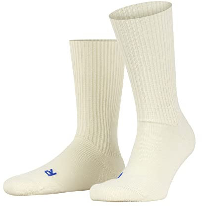 FALKE Unisex Socken Walkie Ergo U So Wolle Funktionsmaterial einfarbig 1 Paar, Weiß Wool White 2060, 37-38