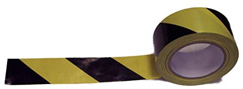 Robinson Young Value Lane Marking Tape 50mmx33m Black/Yellow
