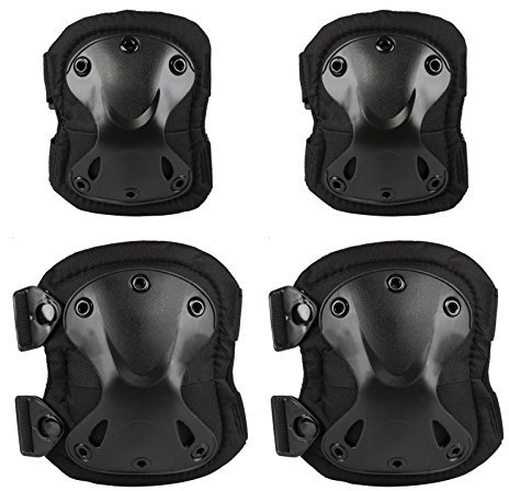 LIHAO Kit Protezione per Ginocchia Gomiti per Sport Adult CS, pattinaggio