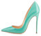 EDEFS Damen Klassische Pumps Bequeme High Heels Elegante Abend Schuhe Spitze Stiletto Pumps Blau Größe EU44