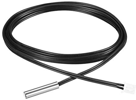 uxcell 10K NTC - Sonda de termistor (39,4 pulgadas), sensor de temperatura sensible de acero inoxidable para aire acondicionado