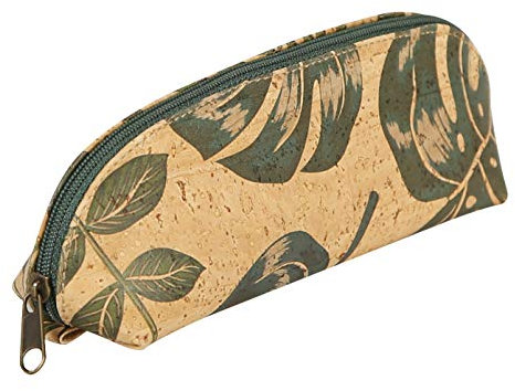 Clairefontaine 420014C Schlampermäppchen aus Kork, Vegan zertifiziert, 16 x 5 x 6cm, 1 Stück, Palmen