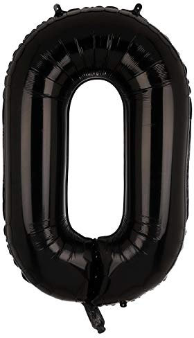 100 CM Groß Schwarz Zahl 0 Folienballon Luftballon Folien Mylar Riese MäDchen Helium Luftballons Geburtstag Party Deko Lieferungen Baby