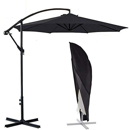 AMSAMOTION Housse de Protection pour Parasol avec et Parasol déporté 2 à 4 m Grand Parasol Protection Contre Les intempéries, Les UV, Le Vent Outdoor pour Parasol déporté