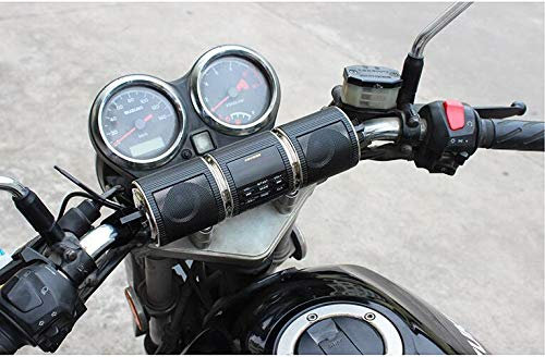 Baceyong - Sonido de Audio Bluetooth para Moto, Radio de Bicicleta FM con Bluetooth Impermeable, 12 V con Sistema de Sonido Estéreo para Bicicletas de Montaña, Je-esquís, Radio Mando a Distancia