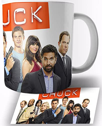 Chuck Zachary Yvonne Strahovski Keramik Becher 325ml Tasse Mug