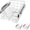 CASARIA® 3x Pull Out Telescopic Kitchen Drawer | For 30cm Units - 26cm Internal Cabinet Dimensions | Chrome-Plated | 20kg Load Capacity | Basket Shelf Organiser Storage Space Saving