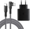 45W USB C Schnellladegerät Super Fast Netzteil Ladegerät für Samsung Galaxy S25 S24 S23 S22 S21 Ultra 5G S24+ S25+ S20FE Note 10+ A55 A71, Tab S7 S8 S9 S10+ Ultra, mit 100W Nylon Ladekabel Typ C 2m
