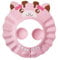 1 Stück Kinder duschhaube,haarewaschen kinderschutz,Shampoo-Badeschutz,weiche Kappenkappe,Mütze,wasserdichte Kappe,Haarwaschbecher,für Babys ab 6 Monaten (Rosa)