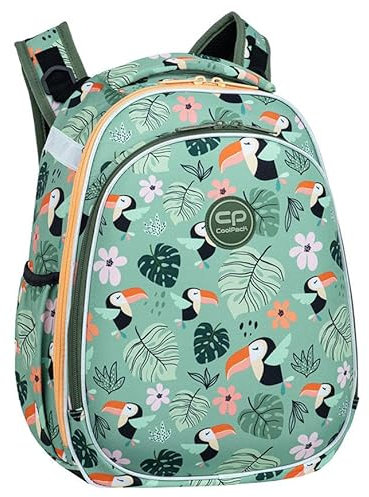 Coolpack F015662, Schulrucksack TURTLE TOUCANS, Green, 40 x 29 x 14 cm