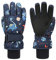 QKURT Ski Handschuhe für Kinder, wasserdichte Schnee Handschuhe, Winter Warme Fleece Handschuhe, Dinosaurier Kinder Handschuhe für Schlitten Snowboard Skifahren für Jungen und Mädchen gealtert 2-6