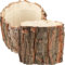 HOLIDYOYO 2 Macetas De Corteza De Madera Macetero Rústico para Flores Cubo De Flores De Tronco Natural Macetero Rústico para Decoración De Jardín Interior Y Exterior