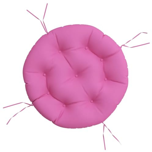 vidaXL Coussin Rond Rose Ø 60 x11 cm Tissu Oxford