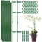 Plant Support Stakes, 24 Pcs Garden Plant Support Stakes with Clips, 30CM Adjustable Length Orchid Support Stakes, Plant Stakes for Potted Tomato Rose Amaryllis Vegetable
