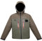 Kylebooker Fliegenfischen Waten Jacke Outdoor-Aktivitäten wasserdicht Wader Jacken für Männer und Frauen（3XL,Braun）