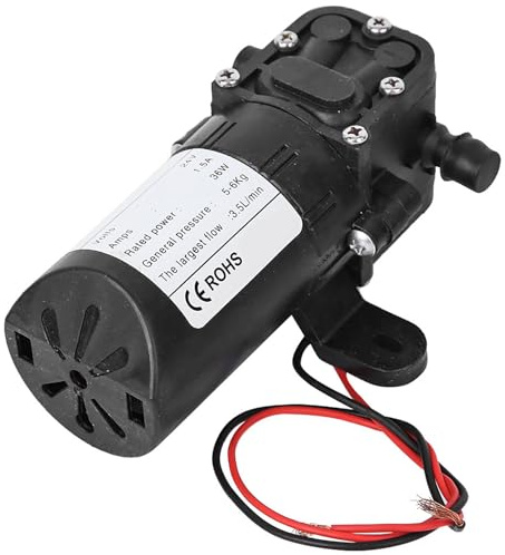 Elektrische Wasserpumpe mit Membran, Doppelrohr, gerade, 36 W, landwirtschaftliches Zubehör (DC 24 V)