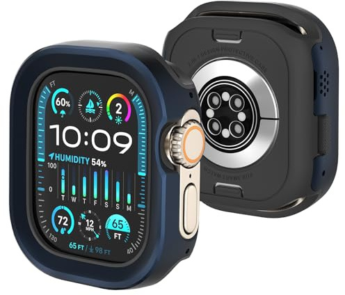SDOCEBF Funda protectora de pantalla hecha para Apple Watch Ultra 3 2 Ultra, 49 mm, resistente Quattro Max, resistente, de grado militar, flexible, a prueba de golpes, para iWatch