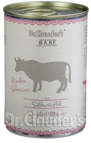 Dr.Clauder´s B.A.R.F. Komplett Menue Rinderschmaus Dose 400g