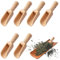 Small Wooden Spoons, 6PCS Wooden Spoon, Mini Spoon, Salt Spoon, Wooden Scoop, Wooden Scoops, Mini Wooden Spoons, Wooden Spoons for Candy Honey Spices Sugar Tea Powder
