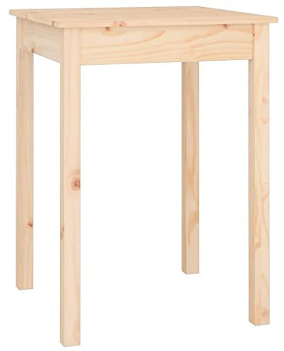 HEFZGDB Esstisch 55x55x75 cm Massivholz Kiefer Tisch Wohnzimmer Bartisch Campingtisch Esszimmertisch für Garten Küche Balkon Speisesaal