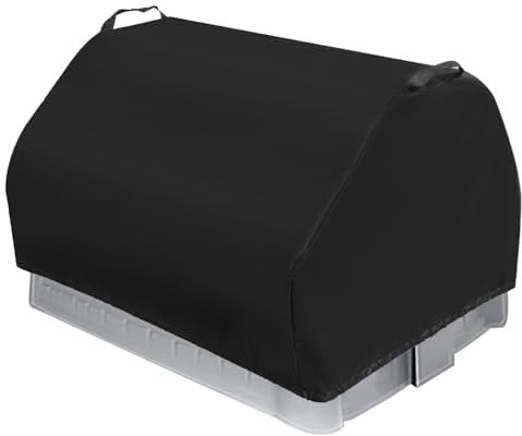 Kids Sandbox Cover for Little Tikes Dirt Diggers Excavator Sandbox, PU Coating Water-Proof Sun-Protection 600D Oxford Fabric Outdoor Cover with Drawstring Handle Included Storage Bag