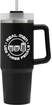 Real Men Use 3 Pedals Cars Lover Big Tumbler, Real Men Use 3 Pedals Cars Lover Mug, Insulated Flask, Large Mug