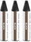 sourcing map Wood Filler Stick, 3 Pcs Wax Sticks Wood Touch Up Markers, Furniture Crayons for Scratches Holes Crack Tables Desks Wooden Floors Repair Cover Ups, Black