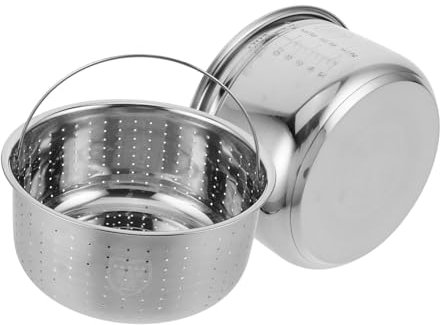 Mikinona Cocción Versátil Tetera Eléctrica Acero Inoxidable Olla Interior Antiadherente