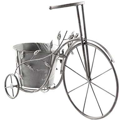 New Bicycle Grey – Vintage Tricycle Holder for Home | Decorative Rustic Pot Display for Lovers N-28