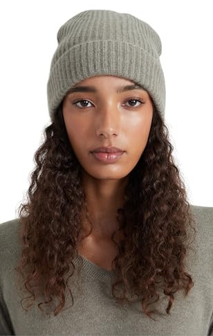 Style & Republic Damen Klassische Kaschmir Mütze-Beanie aus 100% Cashmere, Deine kuschelige und warme Premium-Strickmütze für stilvolle Herbst und Winter-momente