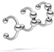LIEBESKIND BERLIN Urban Chic Earcuff Set - Earcuff Set aus Edelstahl - Silber - 1,4 cm - wasserfest & hautfreundlich