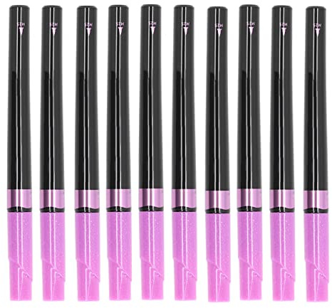XZXCVN Marcadores de Pintura Morados Metalizados, 10 Piezas, Resistente al Agua, para Vidrio y Ropa - Tinta a Base de Agua, Punta Redonda Profesional, Ideal para DIY y Manualidades