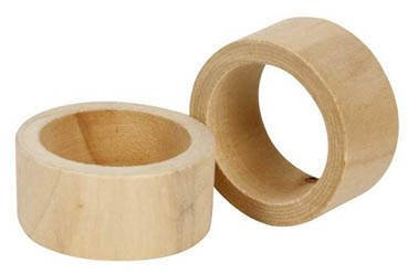 Serviettenringe aus Holz, 6 Stück [Spielzeug]
