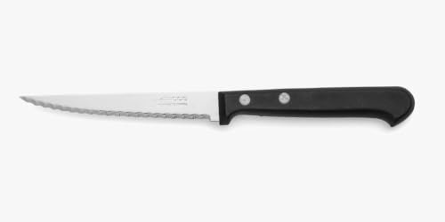 Arcos Table Messer - Steakmesser Tafelmesser - Klinge Nitrum Edelstahl 110 mm - HandGriff Nylon Farbe Schwarz