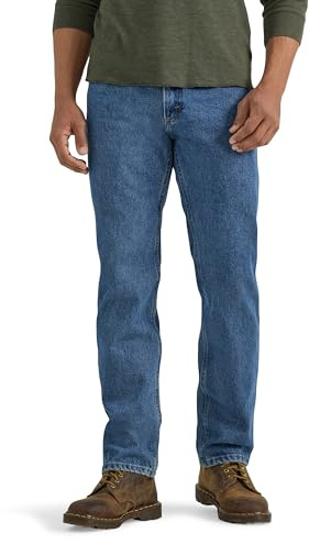 Wrangler Authentics Mens Classic Regular-fit Jean, Jeans Uomo, Stonewash Mid, 34W / 30L