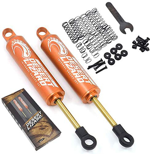 Yeah Racing 2 Stoßdämpfer Desert Lizard 90 mm orange für Crawler 1/10 Zoll G6 zertifiziert