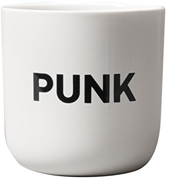 Playtype Punk Tasse, Schwarz/Weiß