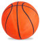 Relaxdays 10 x Basketball, griffige Oberfläche, für drinnen & draußen, Ventil, Gummi, Training, Jugendliche, Größe 7, orange