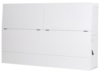 Memomad Funktions-Kopfteil Bali - 4 Größen und 3 Farben Weiß Für Betten bis 190cm breit